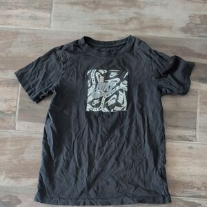 Nike Black Tee with Monochrome Logo Square